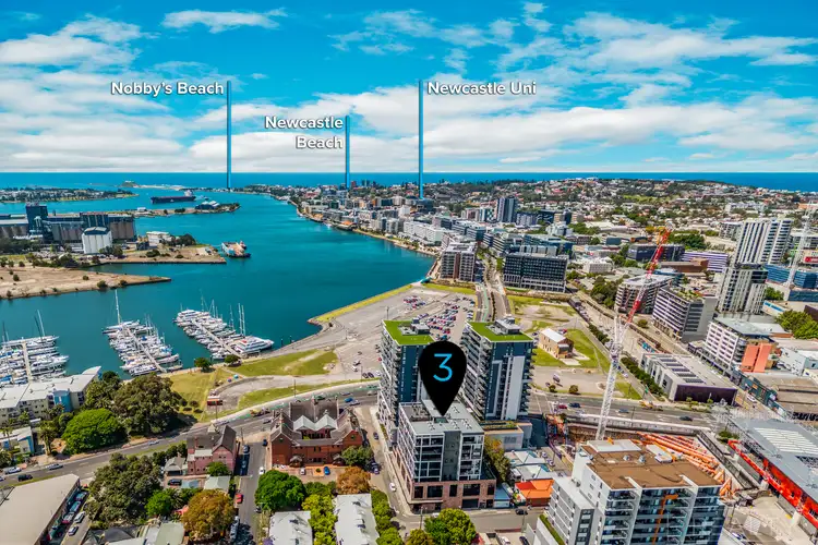 Second view of Homely apartment listing, 704/12 Bishopsgate Street, Wickham NSW 2293