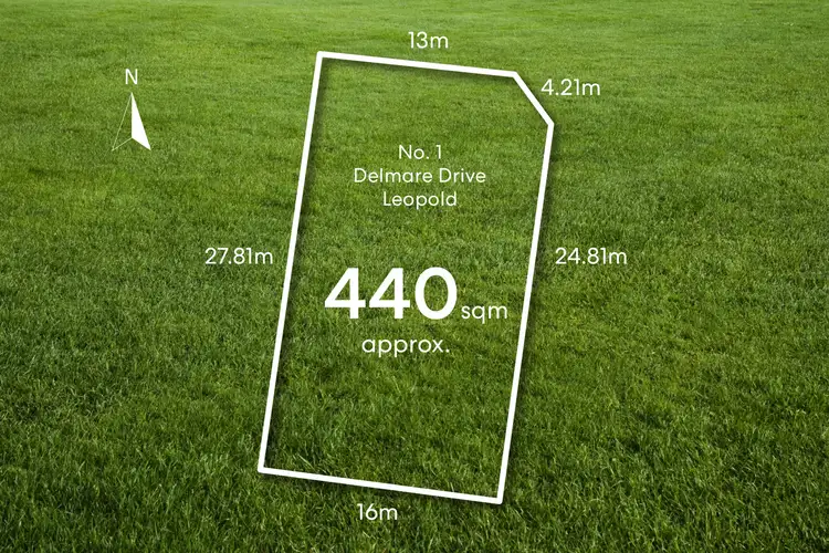 Main view of Homely land listing, 1 Delmare Drive, Leopold VIC 3224