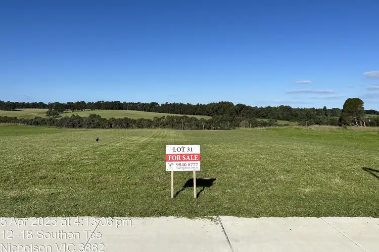 Main view of Homely land listing, LOT Lot 31, 30 Southon Terrace, Nicholson VIC 3882