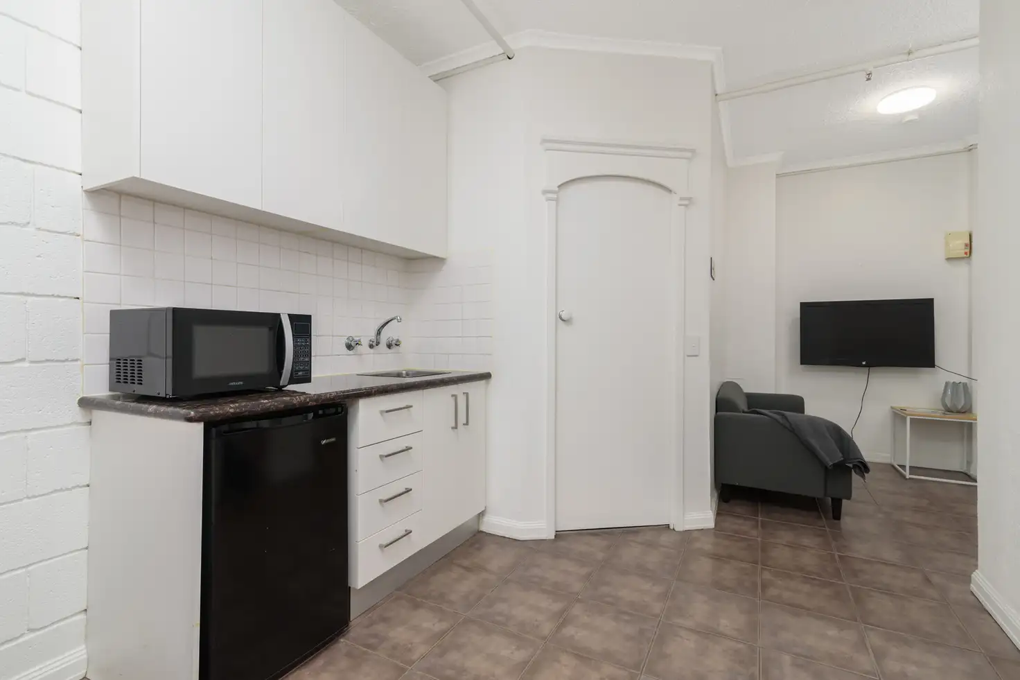 Main view of Homely studio listing, 407/500 Flinders Street, Melbourne VIC 3000