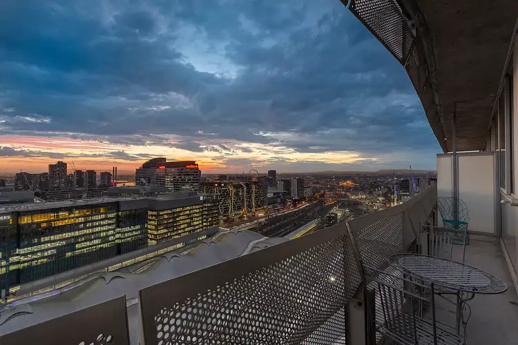 Main view of Homely apartment listing, 2603/620 Collins Street, Melbourne VIC 3000
