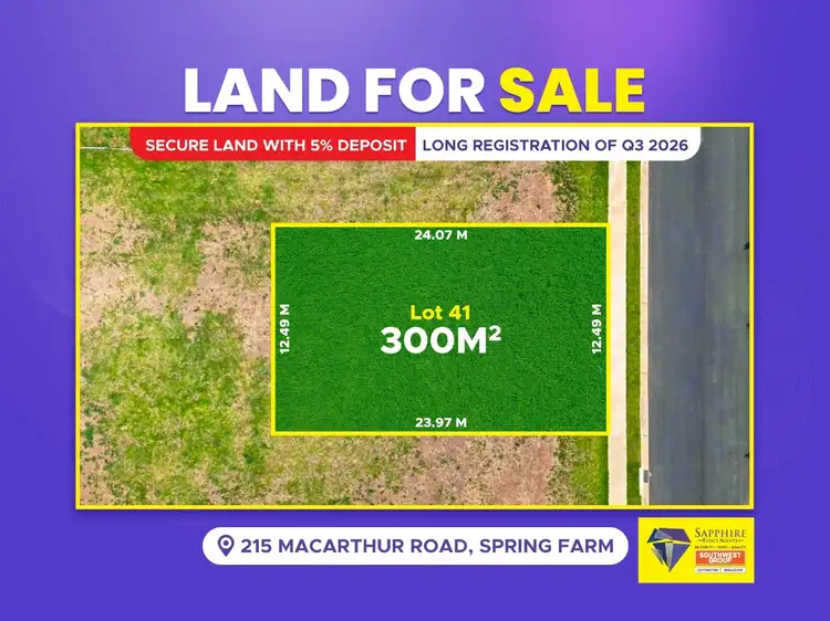 LOT 41, 215 MacArthur Road, Spring Farm NSW 2570