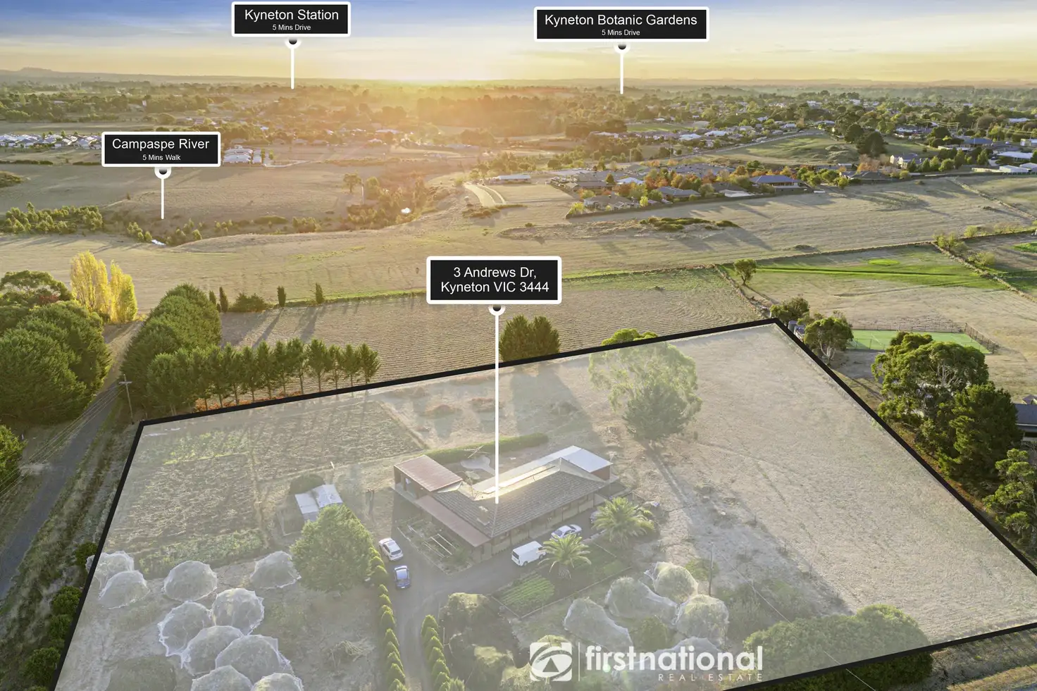 Main view of Homely rural property listing, 3 Andrews Drive, Kyneton VIC 3444