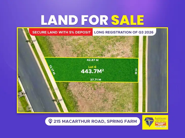 LOT 6, 215 MacArthur Road, Spring Farm NSW 2570