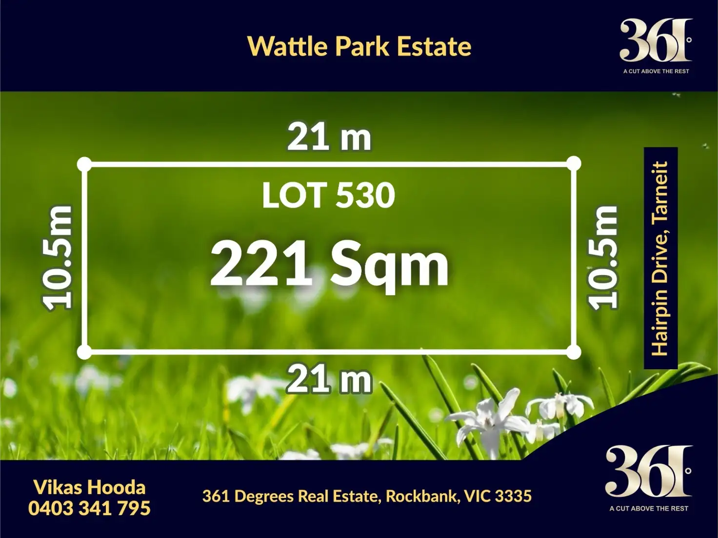 Main view of Homely land listing, LOT 530, 11 Hairpin Drive, Tarneit VIC 3029
