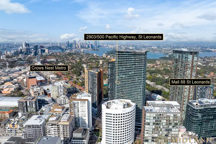 Third view of Homely apartment listing, 2903/500 Pacific Highway, St Leonards NSW 2065