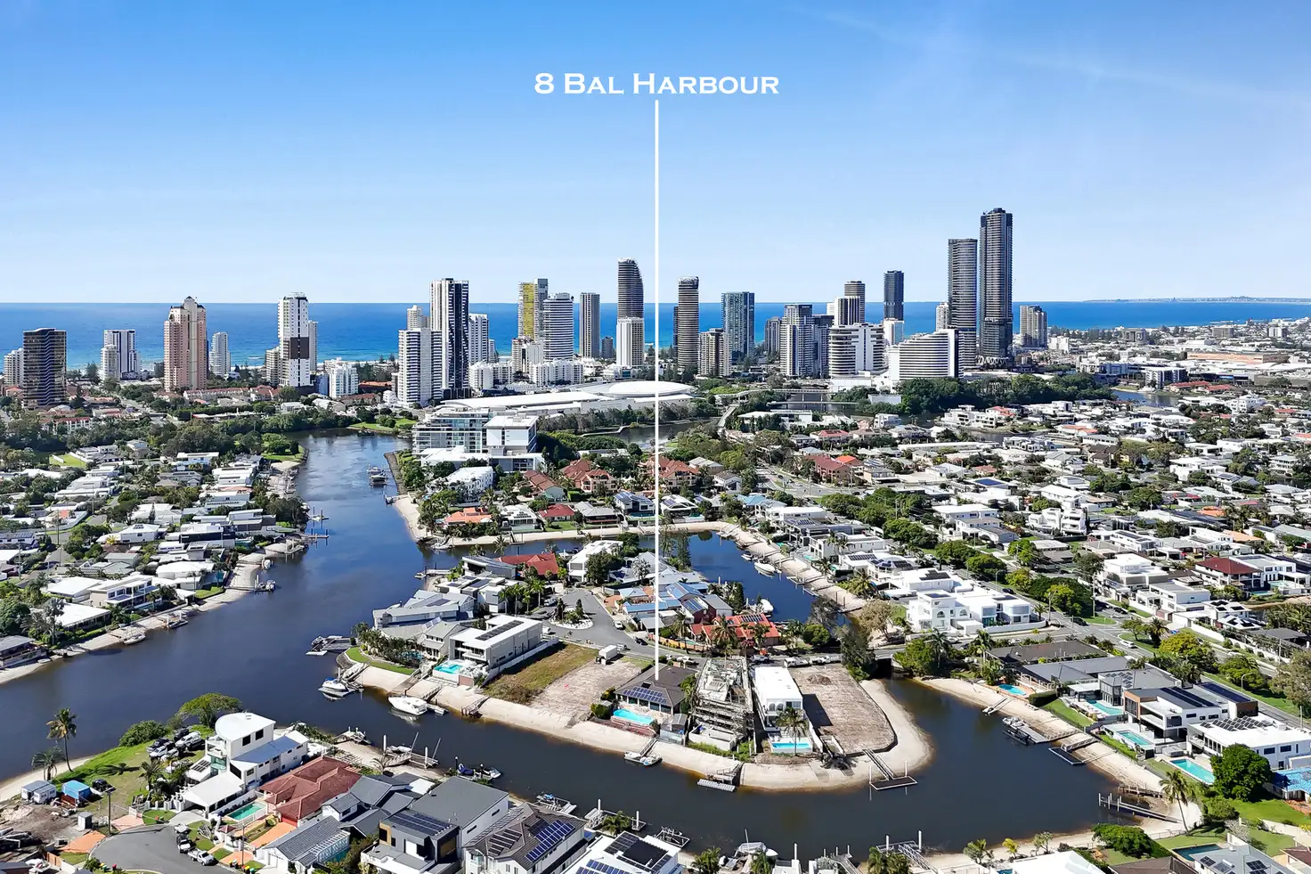 Main view of Homely house listing, 8 Bal Harbour, Broadbeach Waters QLD 4218