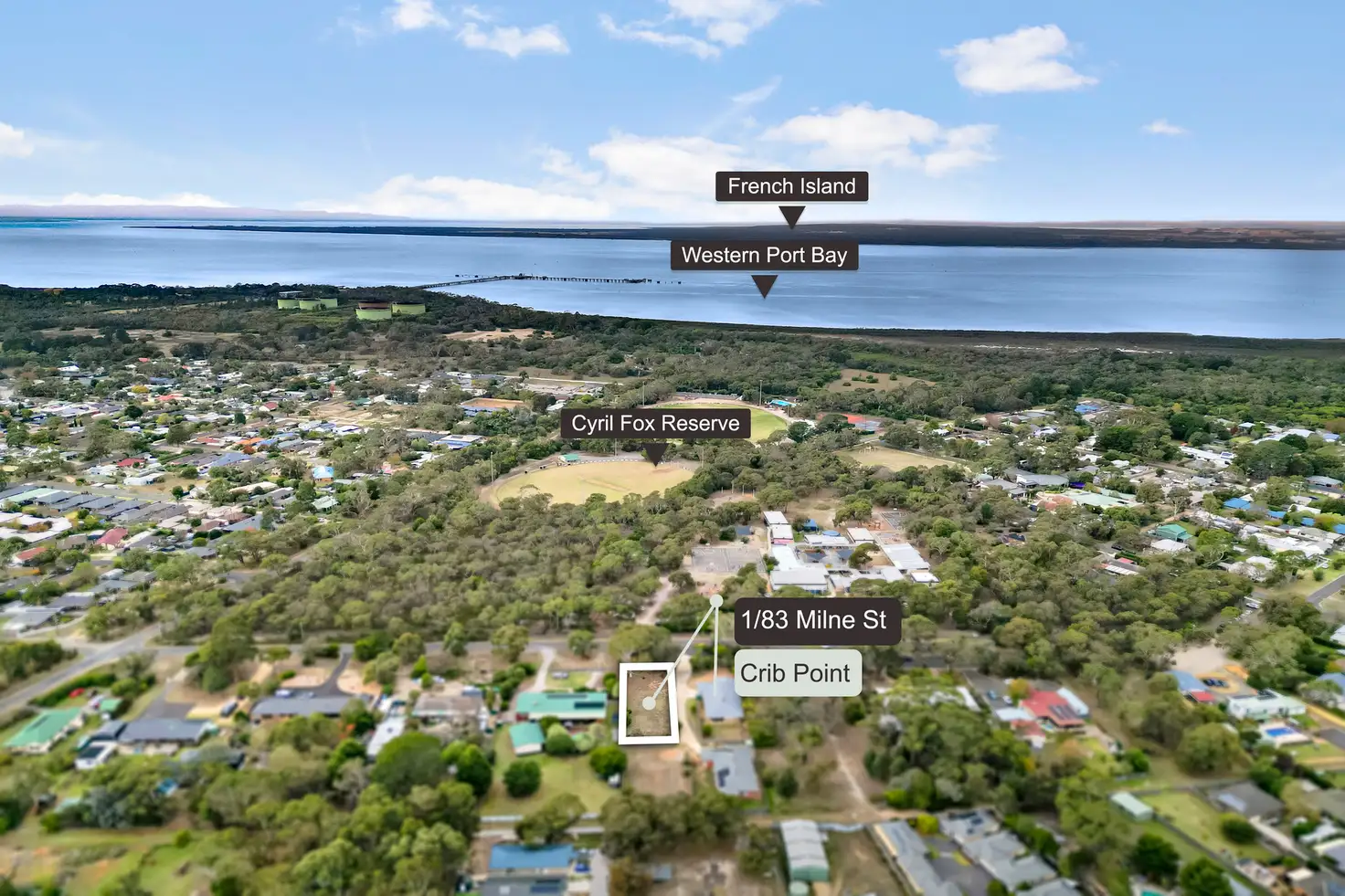 Main view of Homely land listing, LOT 1, 83 Milne Street, Crib Point VIC 3919