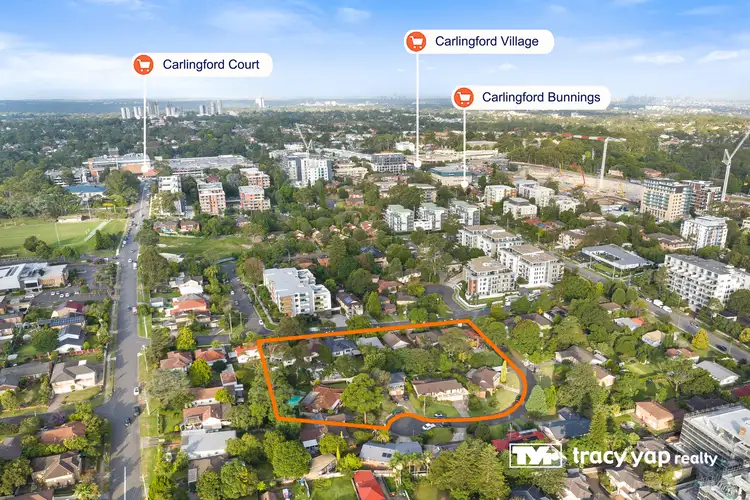 Main view of Homely land listing, 7,9,11,13, Tanderra Avenue, Carlingford NSW 2118