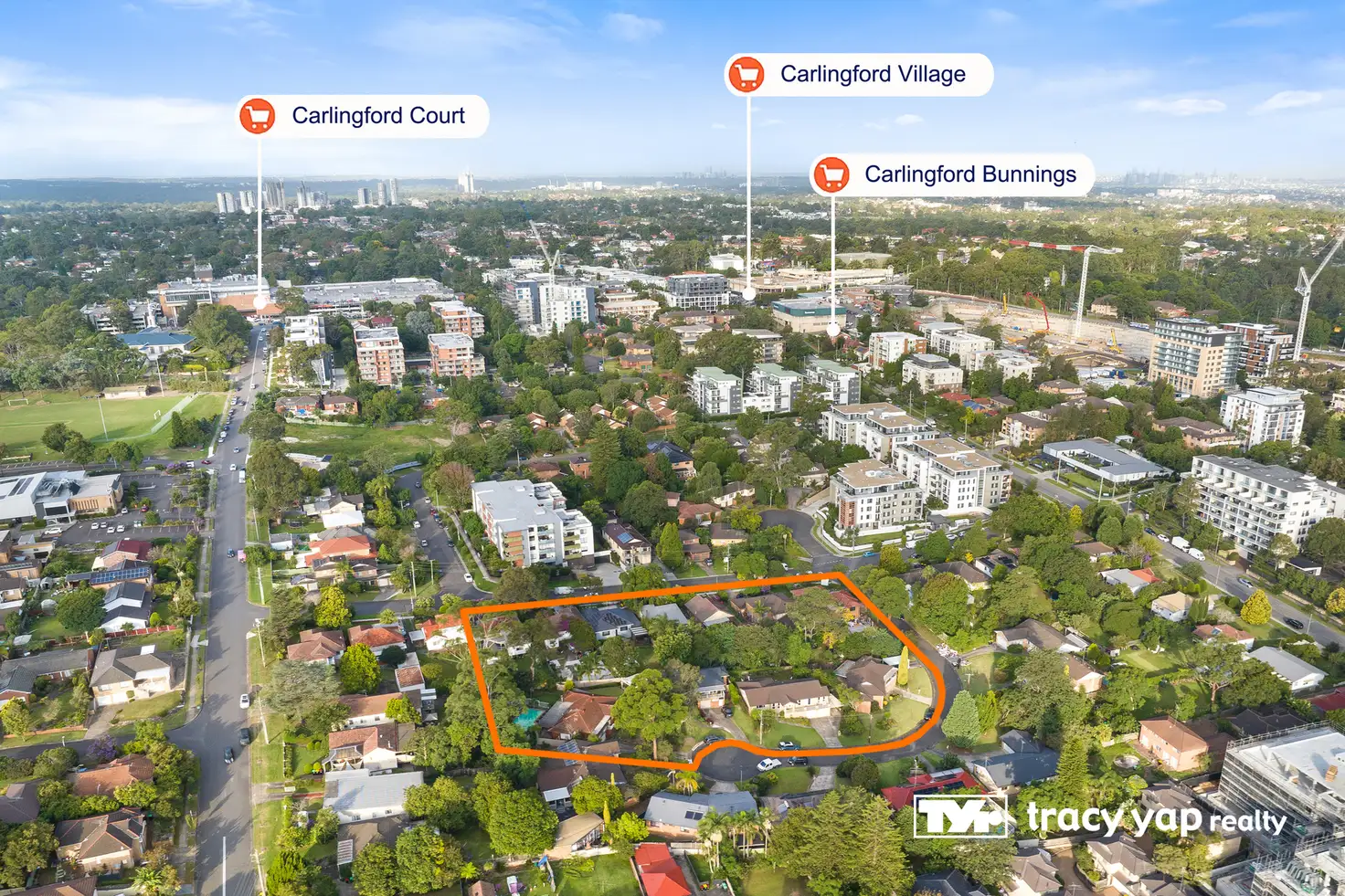 Main view of Homely land listing, 7,9,11,13, Tanderra Avenue, Carlingford NSW 2118