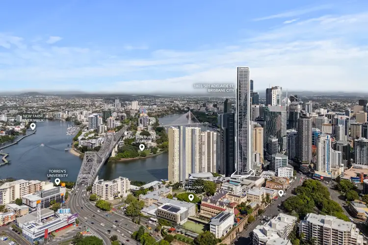 Third view of Homely apartment listing, 1803/501 Adelaide Street, Brisbane City QLD 4000