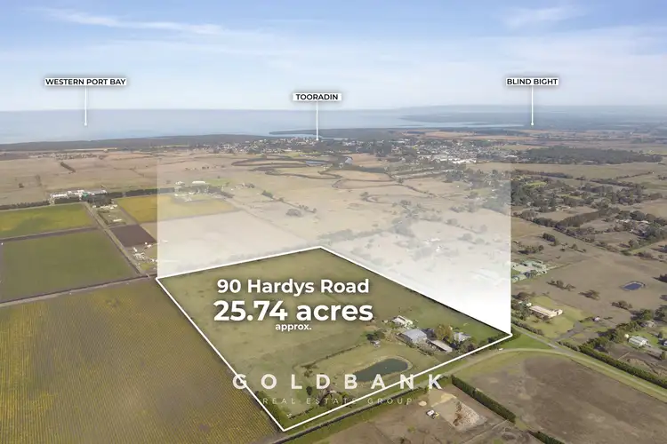 Main view of Homely rural property listing, 90 Hardys Road, Tooradin VIC 3980