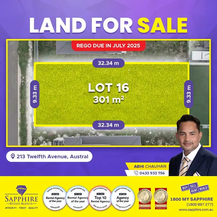 LOT 16, 213 Twelfth Avenue, Austral NSW 2179