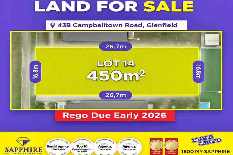 Main view of Homely land listing, LOT 14, 43B Campbelltown Road, Glenfield NSW 2167