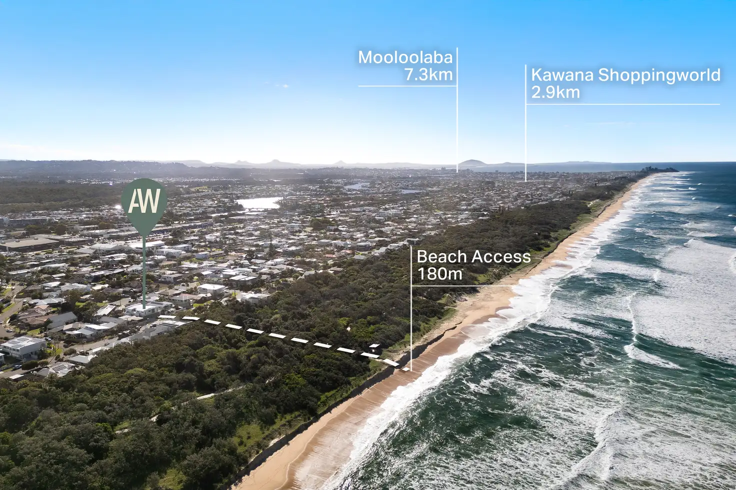 Main view of Homely semi-detached listing, 2/154 Oceanic Drive, Warana QLD 4575