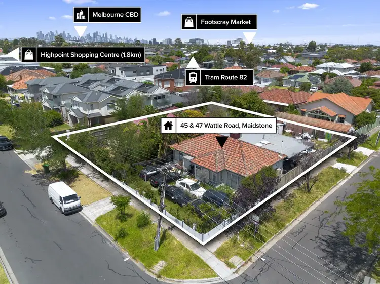 Main view of Homely house listing, 45-47 Wattle Road, Maidstone VIC 3012