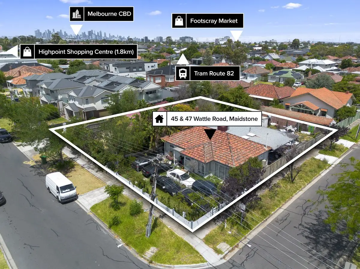 Main view of Homely house listing, 45-47 Wattle Road, Maidstone VIC 3012