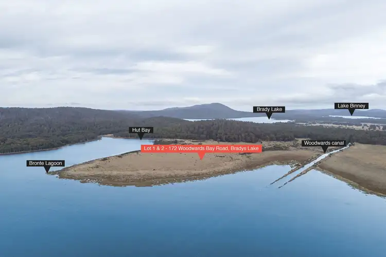 Third view of Homely land listing, LOT 1 & 2, 172 Woodwards Bay Road, Bradys Lake TAS 7140