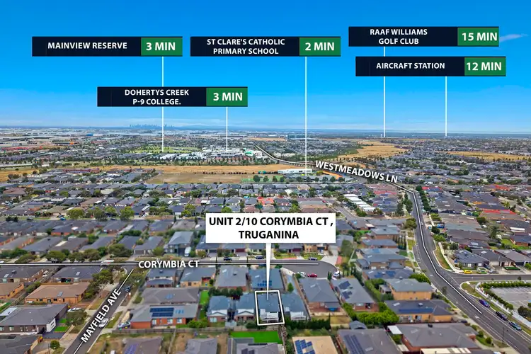 Second view of Homely townhouse listing, 02/10 Corymbia Court, Truganina VIC 3029