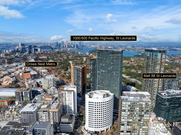 Second view of Homely apartment listing, 1005/500 Pacific Highway, St Leonards NSW 2065