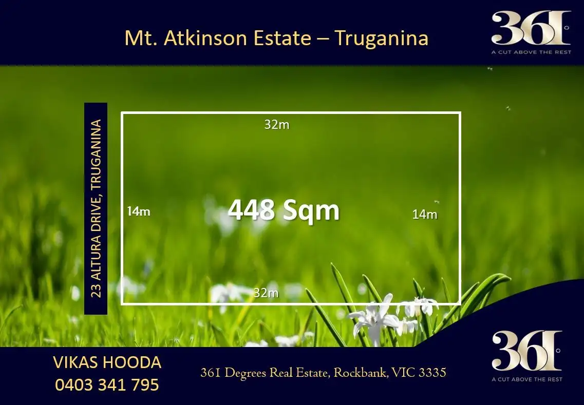 Main view of Homely land listing, 23 Altura Drive, Truganina VIC 3029
