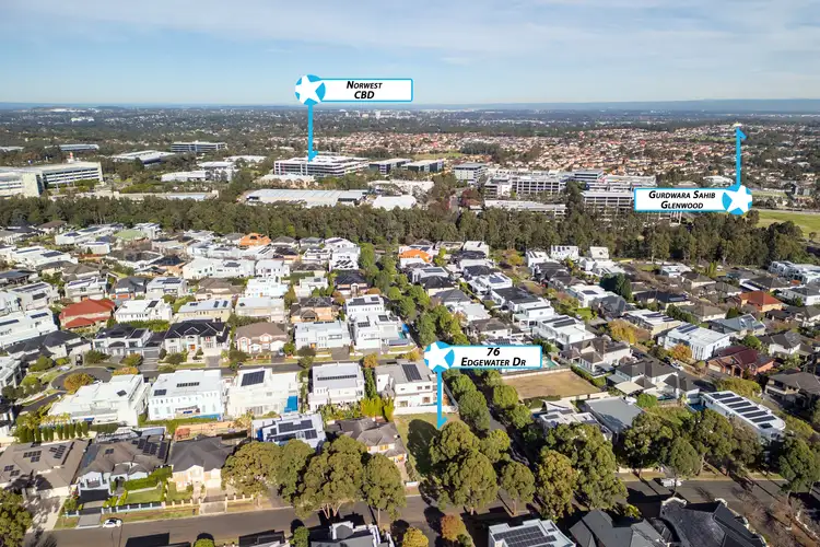 Sixth view of Homely land listing, 76 Edgewater Drive, Bella Vista NSW 2153