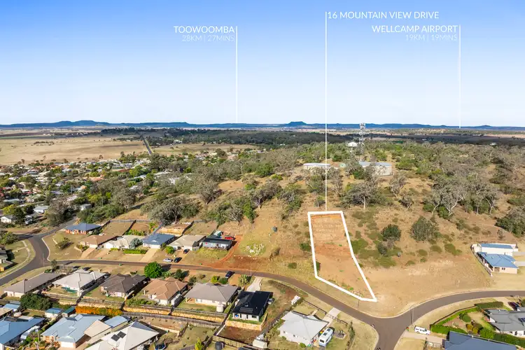 Main view of Homely land listing, 16 Mountain View Drive, Oakey QLD 4401