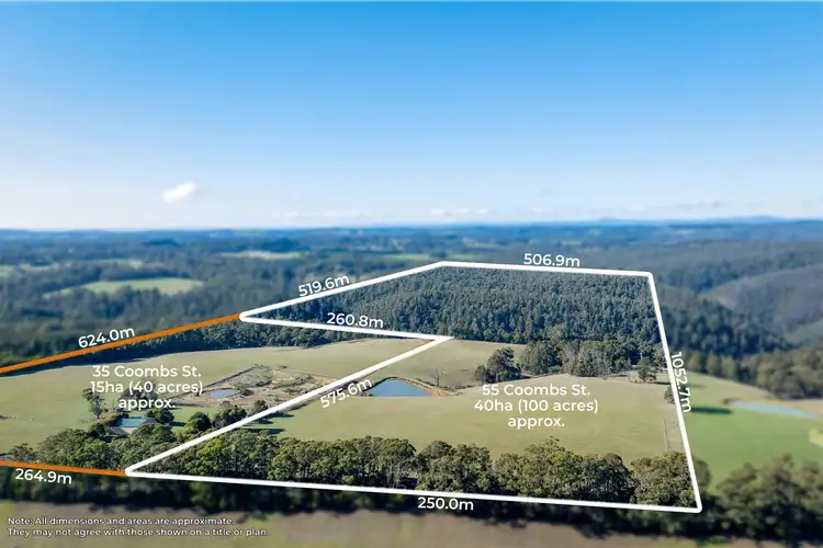 Main view of Homely land listing, 35 and 55 Coombs Road, Kinglake West VIC 3757