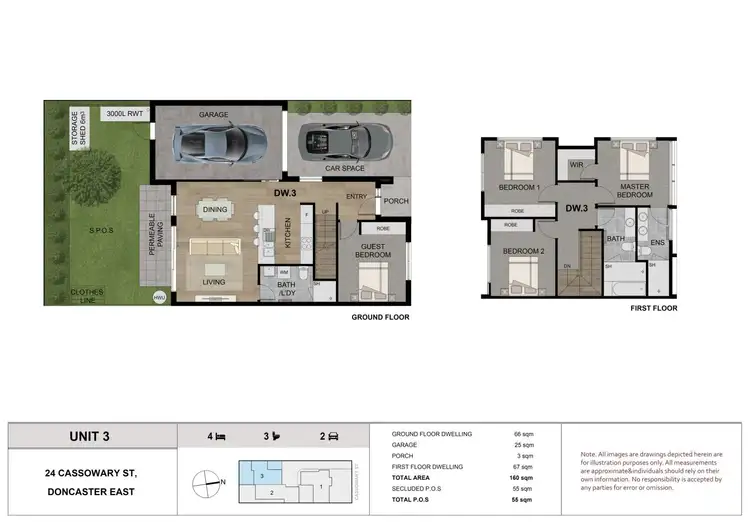 Fifth view of Homely townhouse listing, 1&3/24 Cassowary Street, Doncaster East VIC 3109