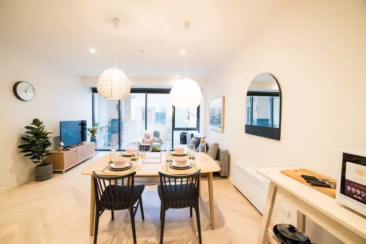 Second view of Homely apartment listing, 602/28 Wills Street, Melbourne VIC 3000