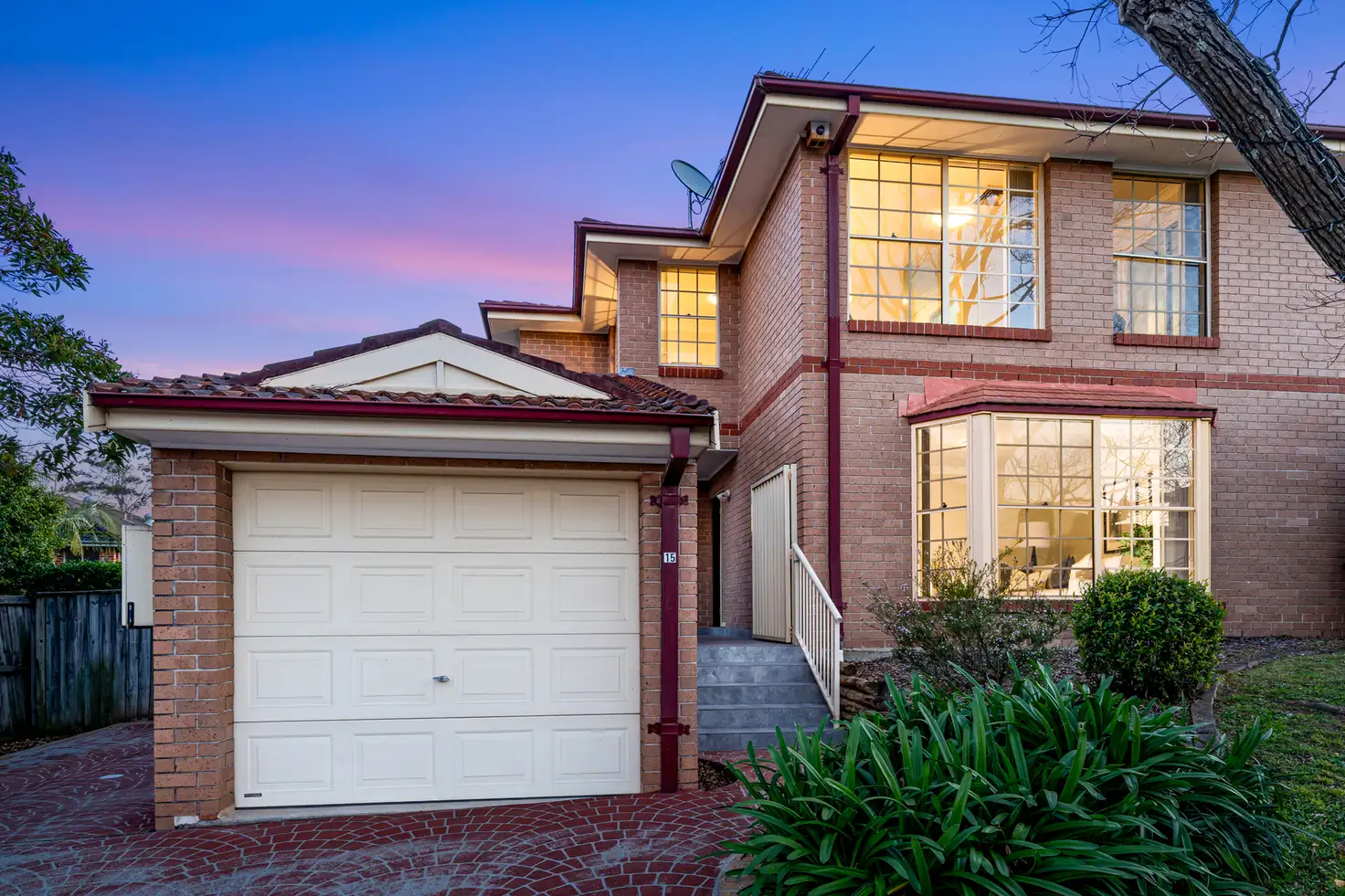 Main view of Homely semi-detached listing, 15 Dalkeith Road, Cherrybrook NSW 2126