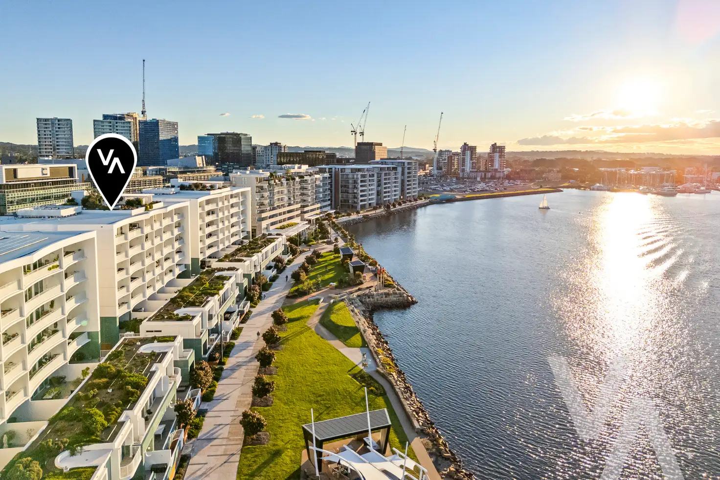 Main view of Homely apartment listing, 407/23 Honeysuckle Drive, Newcastle NSW 2300