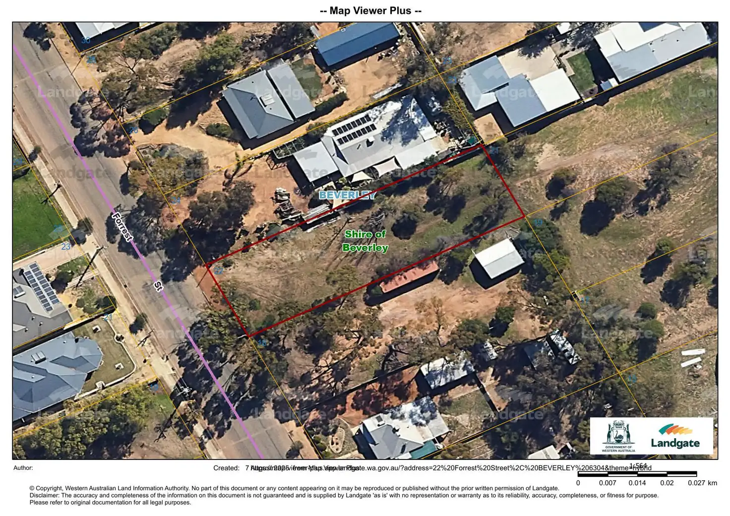 Main view of Homely land listing, 22 Forrest Street, Beverley WA 6304