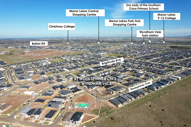 Third view of Homely land listing, 57 Woolspinner Crescent, Wyndham Vale VIC 3024