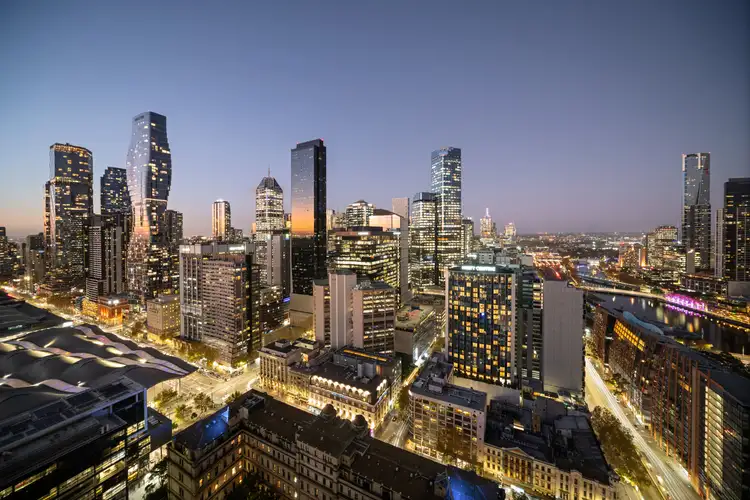 Main view of Homely apartment listing, 3402/628 Flinders Street, Docklands VIC 3008