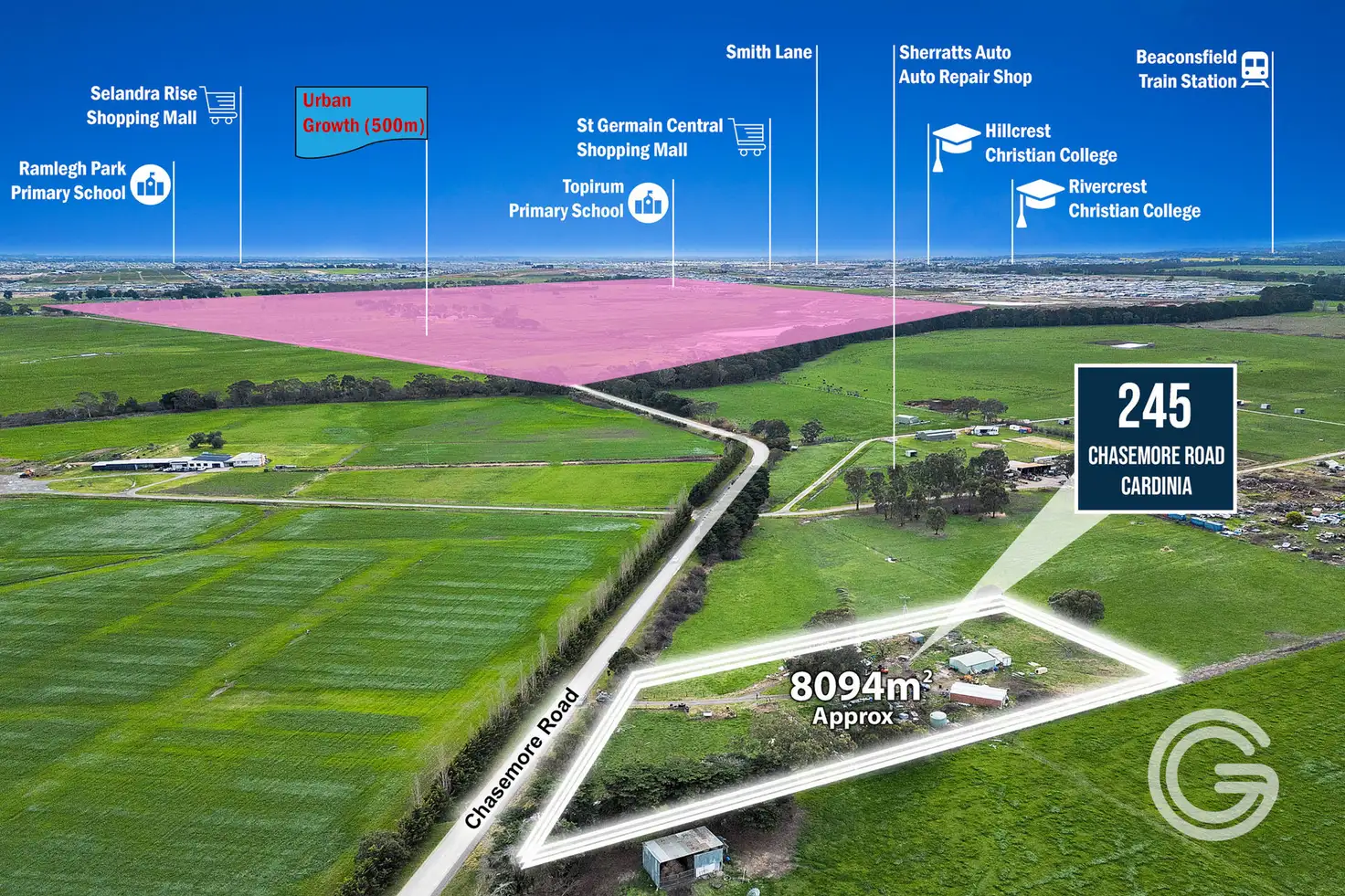 Main view of Homely rural property listing, 245 Chasemore Road, Cardinia VIC 3978