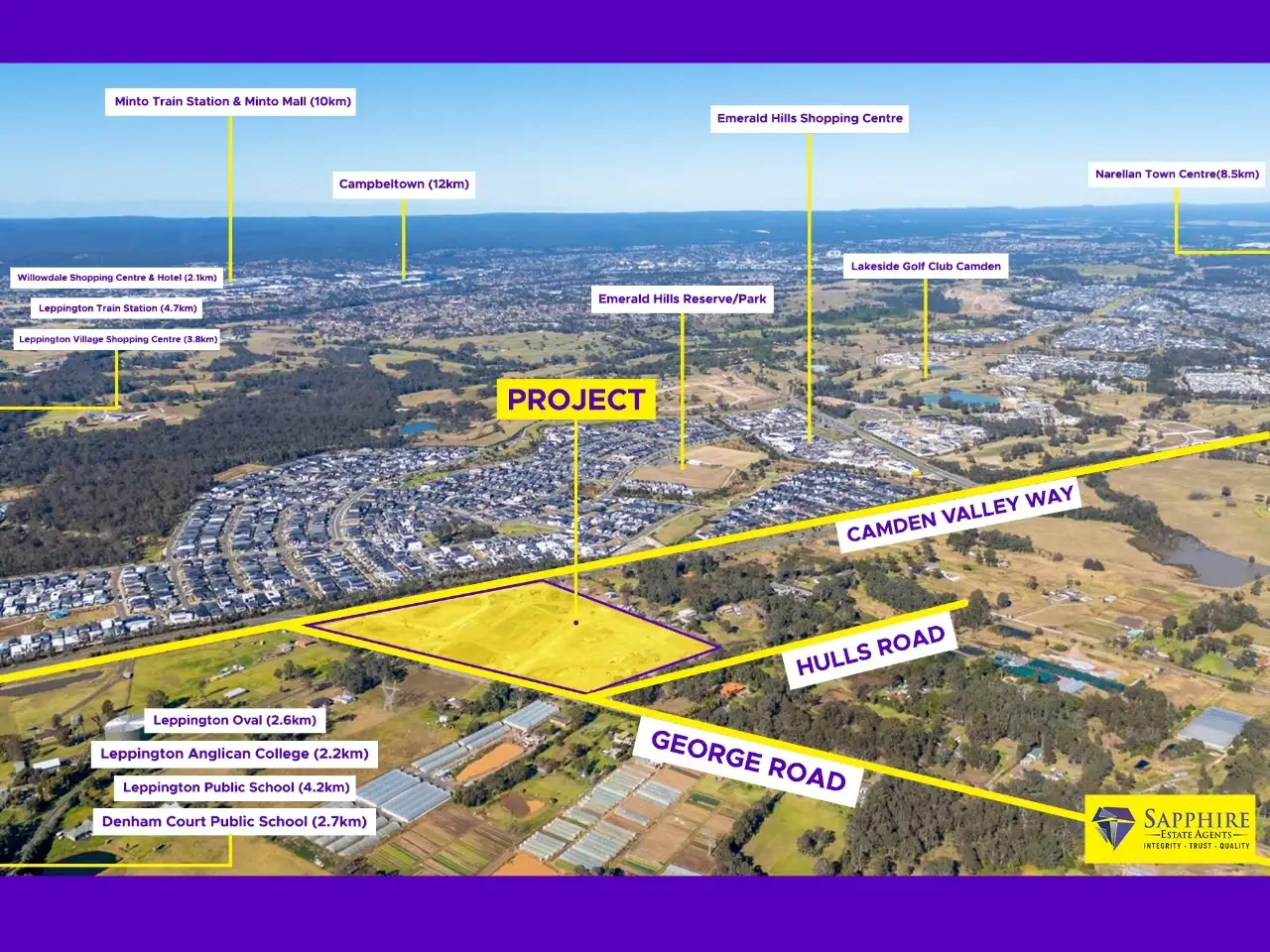 Main view of Homely land listing, LOT 170, Cnr George Road & Hulls Road, Leppington NSW 2179