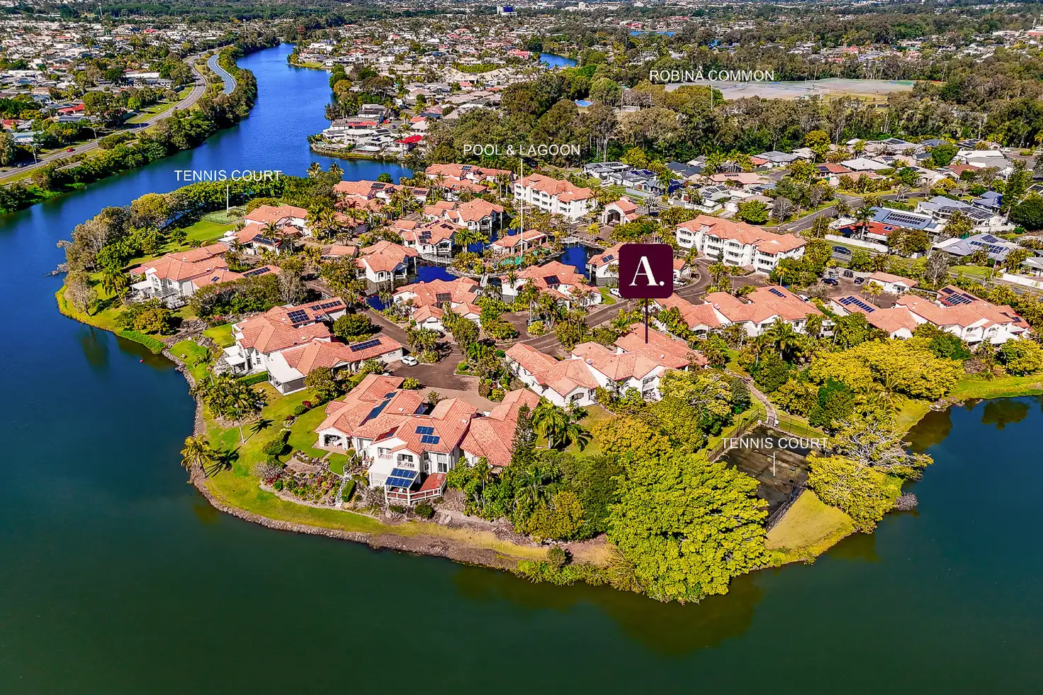 Main view of Homely semi-detached listing, 10/24 Ron Penhaligon Way, Robina QLD 4226