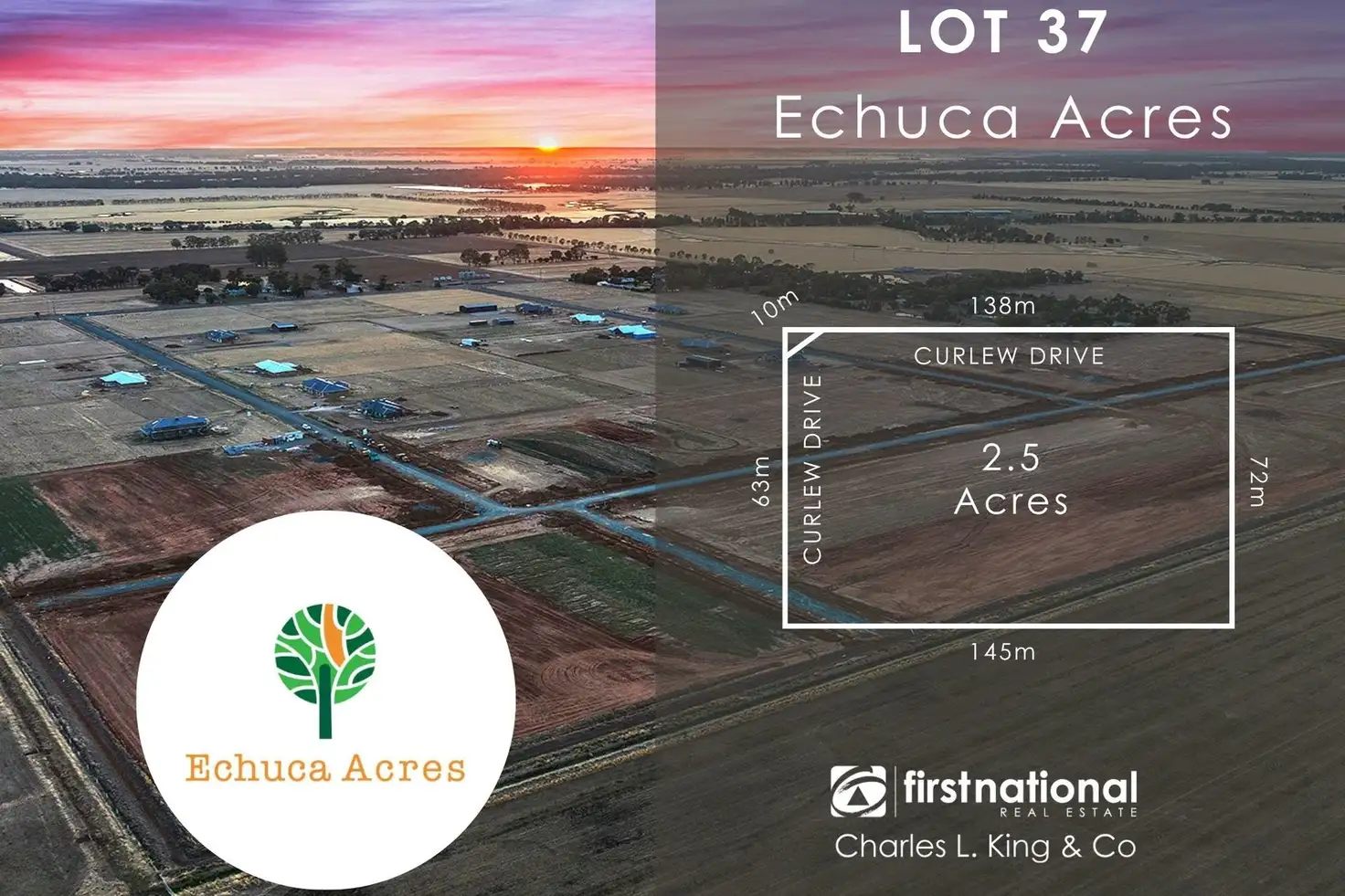 Main view of Homely land listing, Echuca Acres Estate, Lot 37 Curlew Drive, Echuca VIC 3564