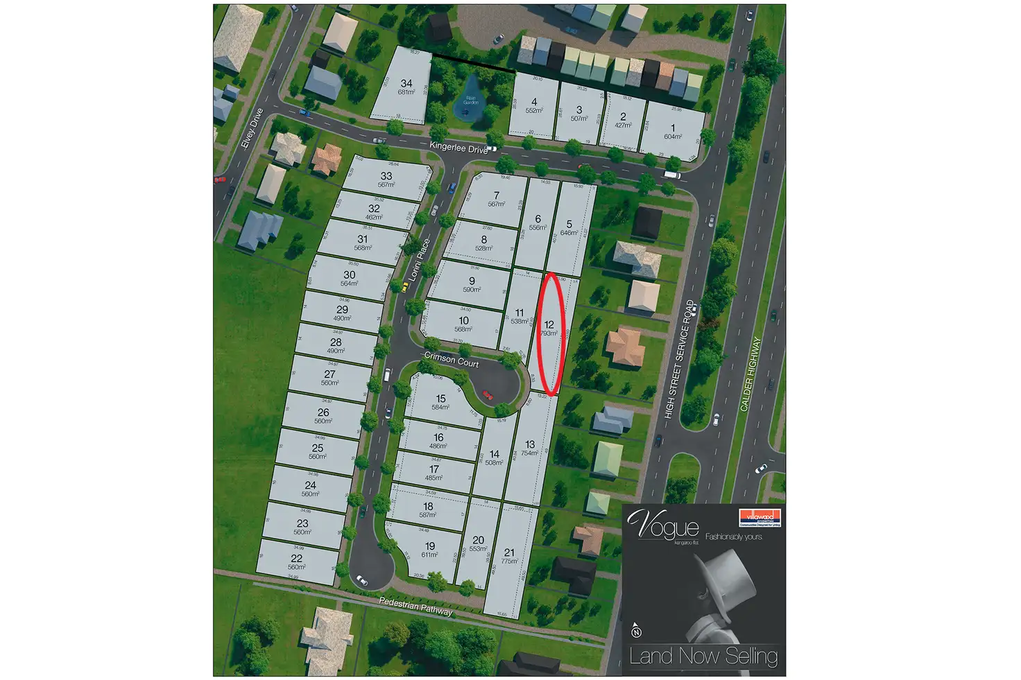 Main view of Homely land listing, LOT 12 Crimson Court, Kangaroo Flat VIC 3555