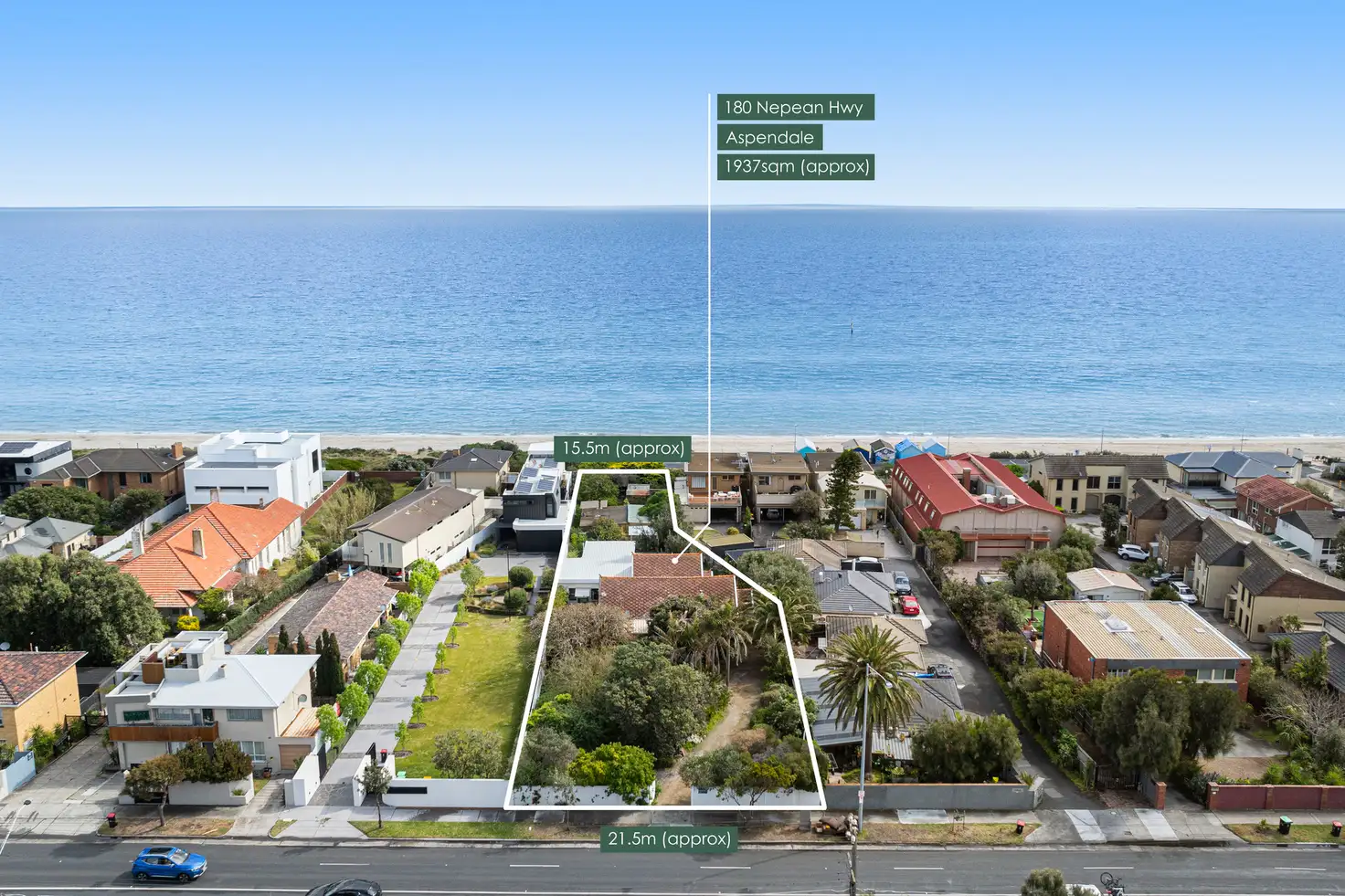 Main view of Homely land listing, 180 Nepean Highway, Aspendale VIC 3195