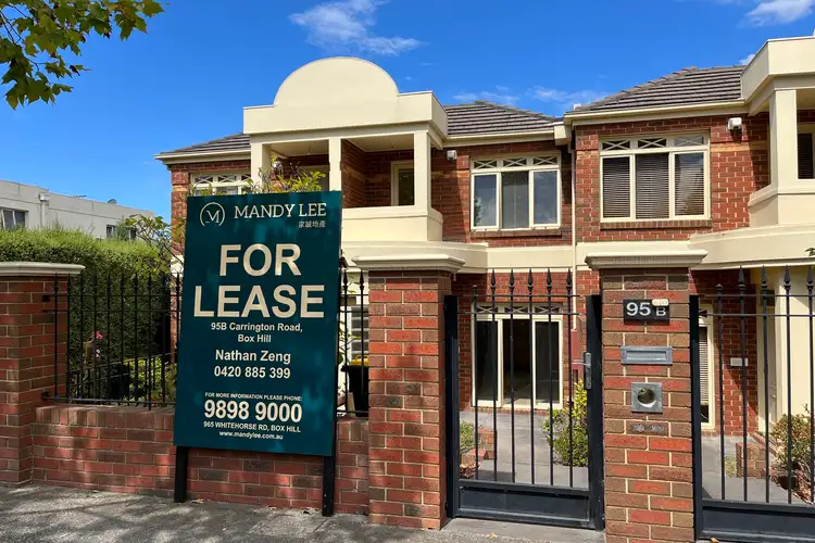 Main view of Homely townhouse listing, 95B Carrington Road, Box Hill VIC 3128