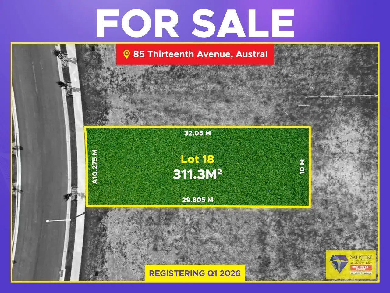 Main view of Homely land listing, LOT 18, 85 Thirteenth Avenue, Austral NSW 2179
