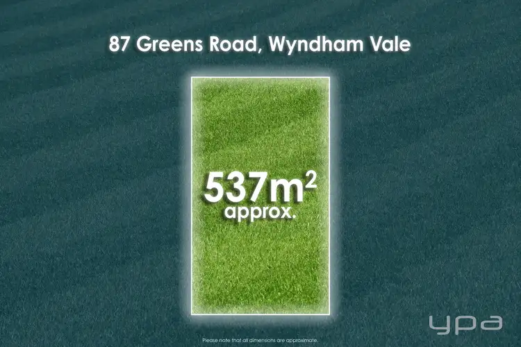 Main view of Homely land listing, 87 Greens Road, Wyndham Vale VIC 3024