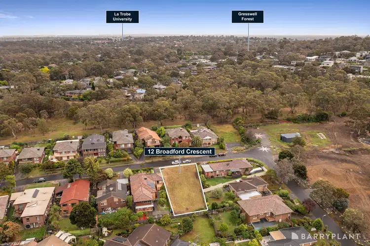 Second view of Homely land listing, 12 Broadford Crescent, Macleod VIC 3085