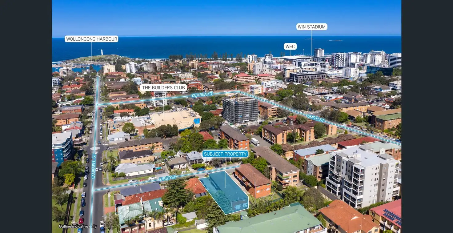 Main view of Homely unit listing, 6/2 First Street, Wollongong NSW 2500