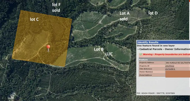 Third view of Homely land listing, LOT C Hurdle Road, Saltwater River TAS 7186