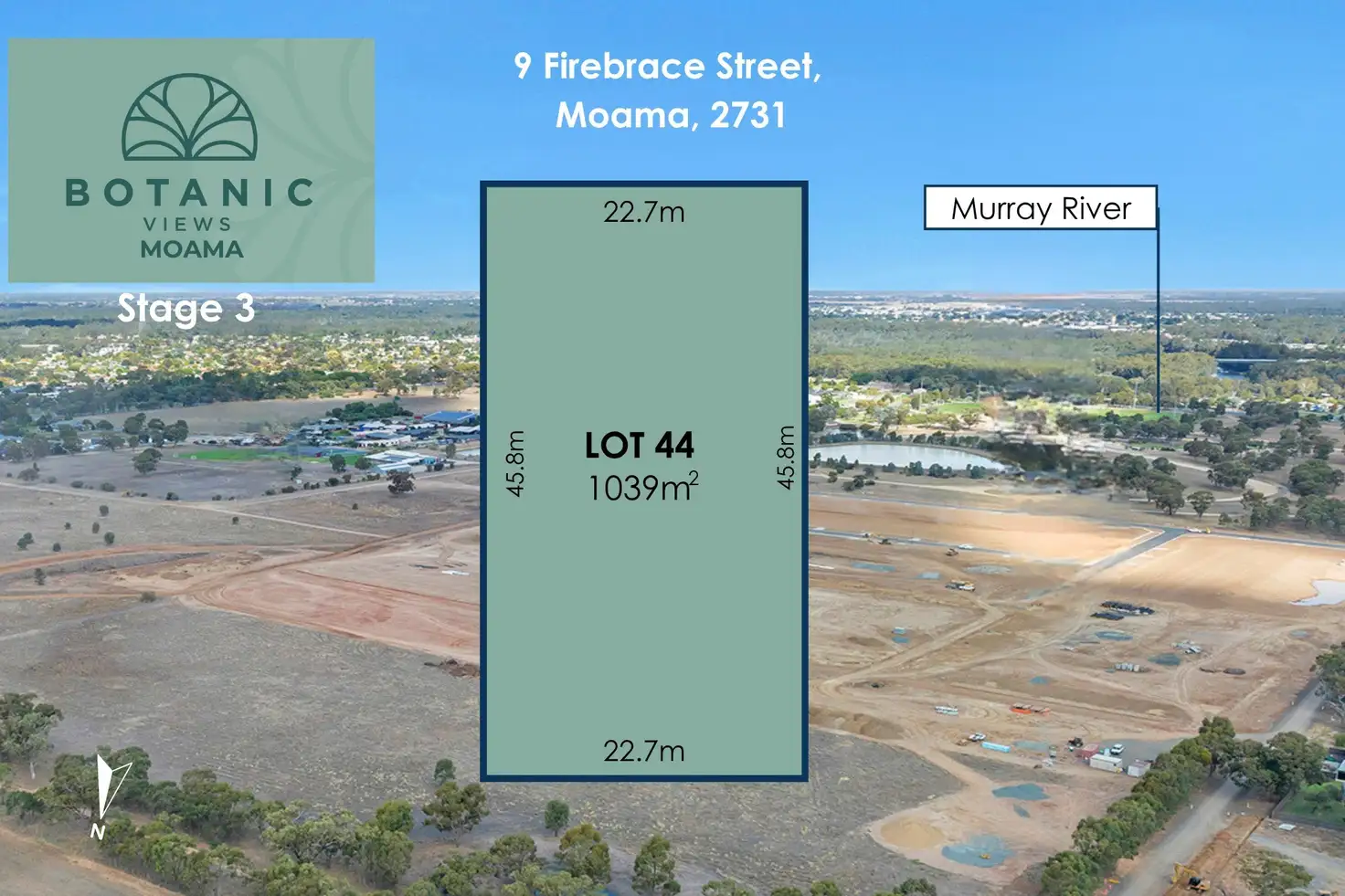 Main view of Homely land listing, 9 Firebrace Street, Moama NSW 2731