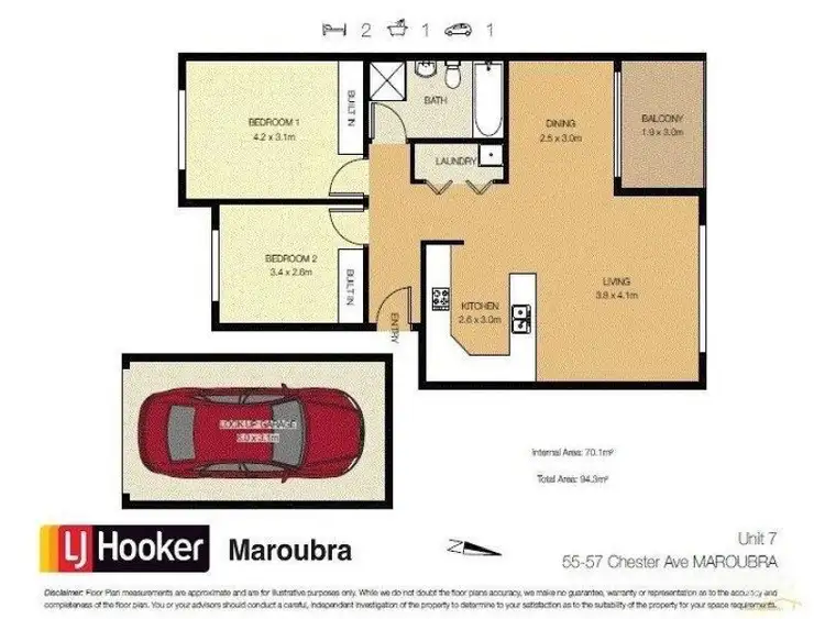 Third view of Homely apartment listing, 7/55-57 Chester Avenue, Maroubra NSW 2035