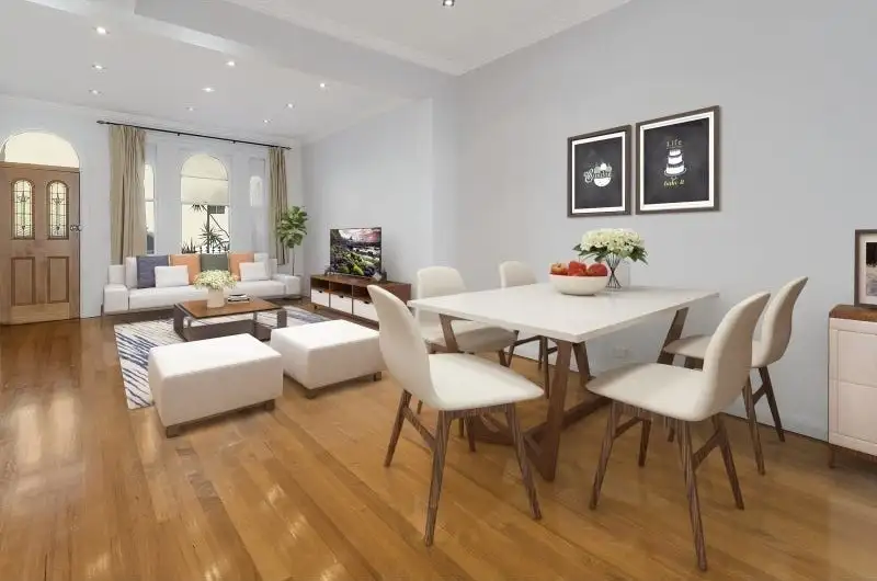 Main view of Homely semi-detached listing, 122 Wigram Road, Forest Lodge NSW 2037